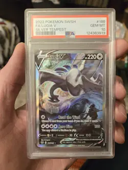 PSA 10 Lugia V ALT ART 186/195 - Silver Tempest 2023 Pokemon EXTREMELY RAD CARD - Image 1