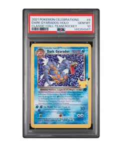 Dark Gyarados 2021 Pokemon TCG Celebrations Classic Collection Holo #8 PSA 10 - Image 1
