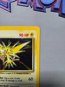 Pokemon TCG Zapdos 16/102 Base Set Unlimited 1999 Holo Rare LP - Image 4