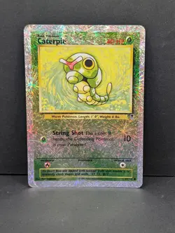Caterpie 69/110 Legendary Collection Reverse Holo Rare Vintage Pokemon TCG MP - Image 1