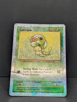 Caterpie 69/110 Legendary Collection Reverse Holo Rare Vintage Pokemon TCG MP - Image 3