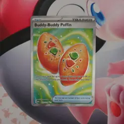 Pokemon TCG - Buddy-Buddy Poffin 167/132 - Mega Evolution -Holo Ultra Rare Card - Image 3