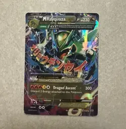 Pokemon TCG M Rayquaza EX Full Art Holo Ultra Rare Roaring Skies Eng 2015 - Image 1