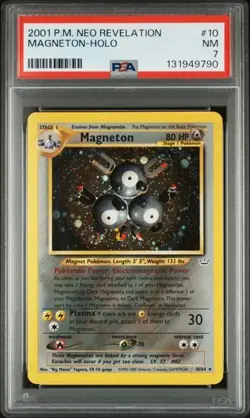 Pokemon TCG - Magneton 10/64 - Holo Rare - Neo revelation - PSA 7 - NM - Image 1