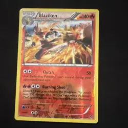 The Pokemon Company Pokemon TCG XY Furious Fists Blaziken 14/111 Holo Rare - Image 1