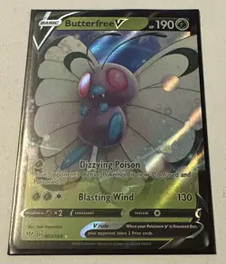 Pokemon TCG Butterfree v Darkness Ablaze Full Art Ultra Rare Holo Card 001/189 - Image 1