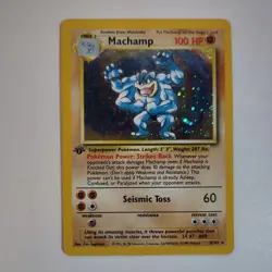 Pokemon TCG Machamp Deck Exclusives 8/102 Holo Rare 1st Ed 100 HP EN - Image 1