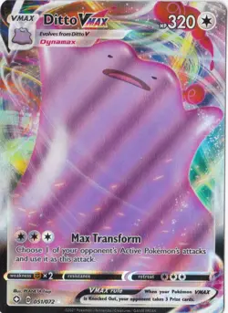 Pokemon TCG Ditto VMAX Shining Fates 051/072 Holo Ultra Rare - Image 1