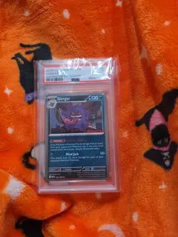 Pokemon Gengar 050/088 GameStop Promo Exclusive Cosmos Holo PSA 10, Metal slab - Image 1