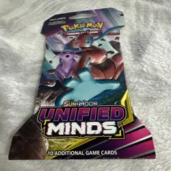 2019 Pokemon Sun & Moon Unified Minds Sleeved Booster Blister Pack Deoxys Espeon - Image 1