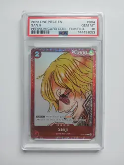 Sanji PSA 10 - Premium Card Collection, ONE PIECE FILM RED English ST01-004 - Image 1