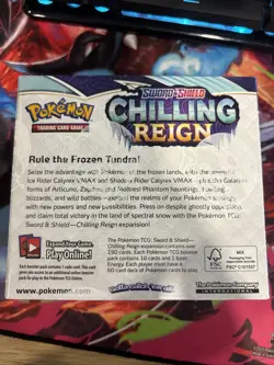 Chilling Reign Booster Box Sword and Shield SWSH Sealed Pokemon Card - Image 3