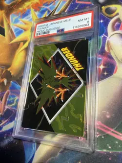 PSA 8 Japanese Meiji Embossed Thunder Zapdos Promo Pokemon Card - Image 2