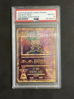 2000 Pokemon Game Movie Ancient Mew Pokemon 2000 Movie PSA 8 Near Mint - Image 1