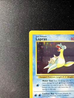 LAPRAS 10/62 RARE FOSSIL POKEMON UNLIMITED HOLO LIGHTLY PLAYED+ - Image 2