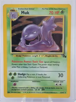 1999 Pokemon Fossil Set: Holo Rare Lapras & Muk - 10/62 & 13/62 - WOTC - Vintage - Image 3