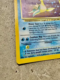 Pokemon Lapras 10/62 Holo Rare Fossil Unlimited Trading Card (Wizards, 1999) - Image 2