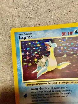 Pokemon Lapras 10/62 Holo Rare Fossil Unlimited Trading Card (Wizards, 1999) - Image 5