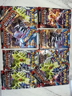 Pokemon Obsidian Flames Booster Pack 10 Pack Lot - Image 2