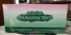 Pokemon Paradox Rift Pokemon Center Elite Trainer Box ETB Sealed Iron Valiant - Image 5