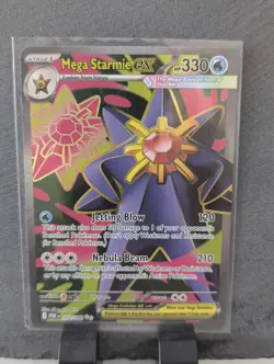 Pokemon TCG Card Mega Starmie ex 102/088 Perfect Order Ultra Rare Full Art - NM - Image 1