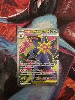 Pokemon TCG Card Mega Starmie ex 102/088 Perfect Order Ultra Rare Full Art - NM - Image 1