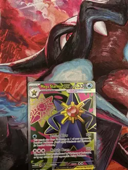 Pokemon TCG Card Mega Starmie ex 102/088 Perfect Order Ultra Rare Full Art - NM - Image 2