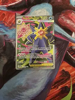 Pokemon TCG Card Mega Starmie ex 102/088 Perfect Order Ultra Rare Full Art - NM - Image 3