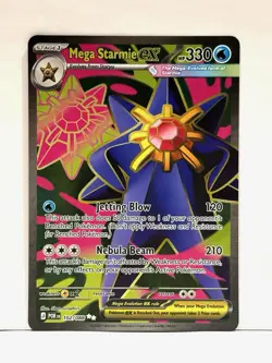 Mega Starmie ex 102/088 Ultra Rare Perfect Order Pokemon Card TCG NM - Image 1