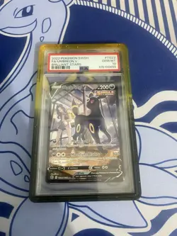 Pokemon TCG 2022 Swsh09: Brilliant Stars PSA 10 Gem Mint Umbreon v #TG22/TG30 - Image 1