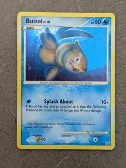 Pokemon Card 2007 BUIZEL Holo DP13 Diamond & Pearl Black Star Promo NM/LP - Image 1