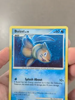 Pokemon Card 2007 BUIZEL Holo DP13 Diamond & Pearl Black Star Promo NM/LP - Image 2