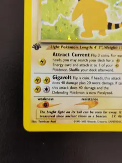 Pokemon TCG Neo Revelation 1st Edition 1/64 Ampharos Holo Rare LP - Image 4