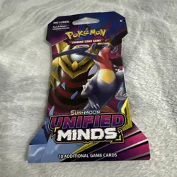 1x Sealed Pokemon Unified Minds Sleeved Booster Pack - Giratina & Garchomp Art - Image 1