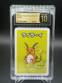 Pokemon TCG CGC Pristine 10 Raichu Old Maid Regular (Japanese) 2019 - Image 1