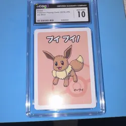 CGC 10 Eevee 2019 JPN Pokemon Playing Cards Old Maid Card Graded - Image 1