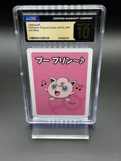 JIGGLYPUFF CGC 10 PRISTINE 2019 Pokemon Playing Cards Japanese Old Maid - Image 1