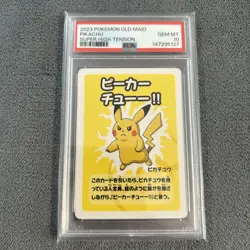 PSA 10 Pikachu Super High Tension Old Maid GEM MINT Japanese Graded Pokemon Card - Image 1