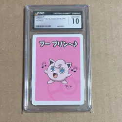 CGC 10 Jigglypuff Old Maid Pokemon Playing Card Japanese 2019 - Image 1