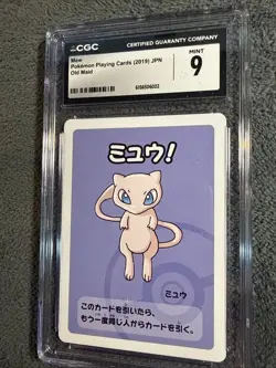 Pokemon Playing Cards Japanese Mew 2019 Old Maid CGC 9 Mint - Image 3