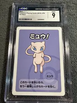 Pokemon Playing Cards Japanese Mew 2019 Old Maid CGC 9 Mint - Image 4