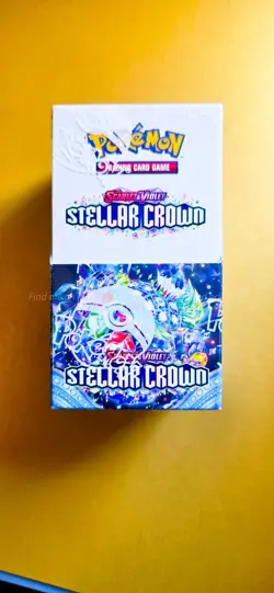 🔥 Pokemon TCG Stellar Crown Half Booster Box (18 Packs) - New & Sealed - Image 4