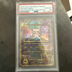 PSA 10 Ancient Mew SM-P 2019 Movie Mewtwo Strikes Promo Pokemon Card Japanese - Image 1