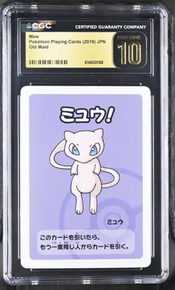 Mew Old Maid Pokemon Playing Cards Jpn CGC 10 Pristine - Image 1