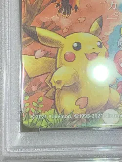 2021 PSA 10 Graded Pokemon Pikachu Let's Have Fun Spring Pokeka Promo Japanese - Image 4