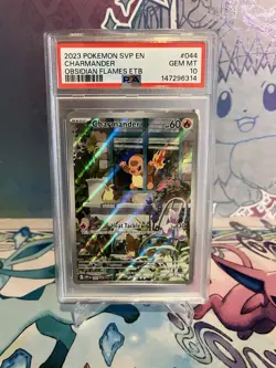 Pokemon TCG Charmander #044 SVP Black Star Promo Card Obsidian Flames PSA 10 - Image 1