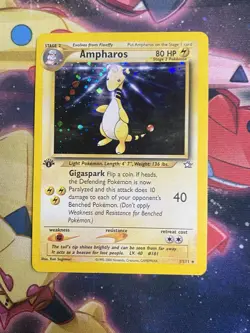 Pokemon Ampharos 1/111 Neo Genesis-1st Edition Holo LP / MP - Image 1