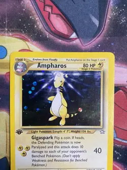 Pokemon Ampharos 1/111 Neo Genesis-1st Edition Holo LP / MP - Image 2