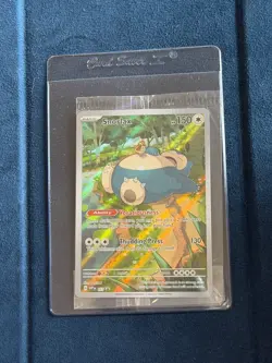 Pokemon TCG Snorlax Promo Scarlet & Violet 151 Black Star Holo Card Sealed - Image 1