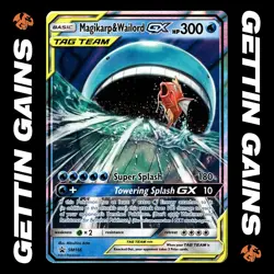 Magikarp & Wailord GX - SM166 - Black Star Promo - Pokemon Card - NM/M - Image 1